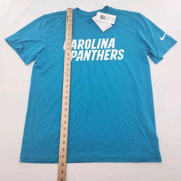 Carolina Panthers Primetime Wordmark Essential Mens Size Large Nike NFL T-Shirt - Picture 5 of 6